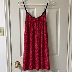 🌷3 for $25🌷Ambrielle, US S, Fuchsia & Black Camisole Drawstring Summer Dress